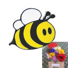 Baby Bee Pin Badge with wild flower seeds