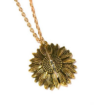 Sunflower 'You Are My Sunshine' Pendant Necklace