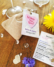 Wedding Favours - Let There 'Bee' Love! Colourful UK Wildflower Seeds - 5, 10, 20 or 30 packs