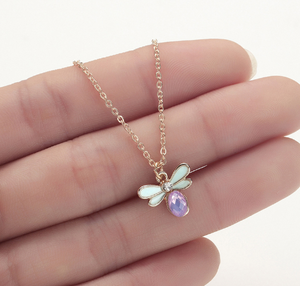 Jewelled Bee Necklace