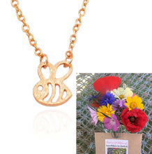 Cute Bee Necklace with 10g UK Wildflower seeds